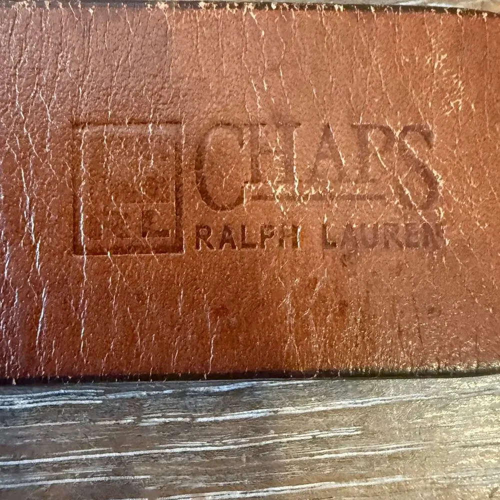 Chaps Ralph Lauren Brown Leather Men's Belt Fits Waist 40 - 44
